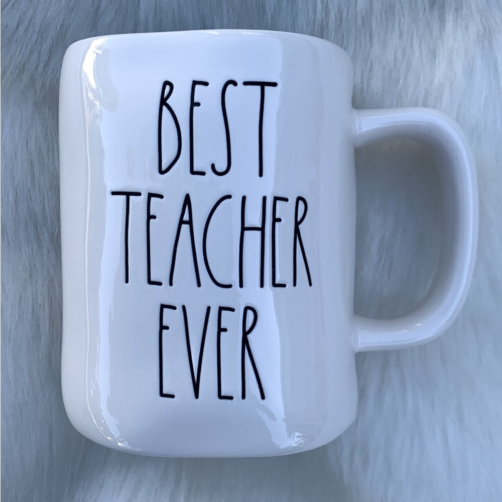 Rae Dunn Best Teacher Ever Artisan Collection By Magenta Tea Coffee Ceramic Mug